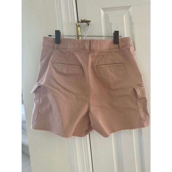 Loft Pale Mauve Pink Cut Off Cargo Shorts - Picture 3 of 6